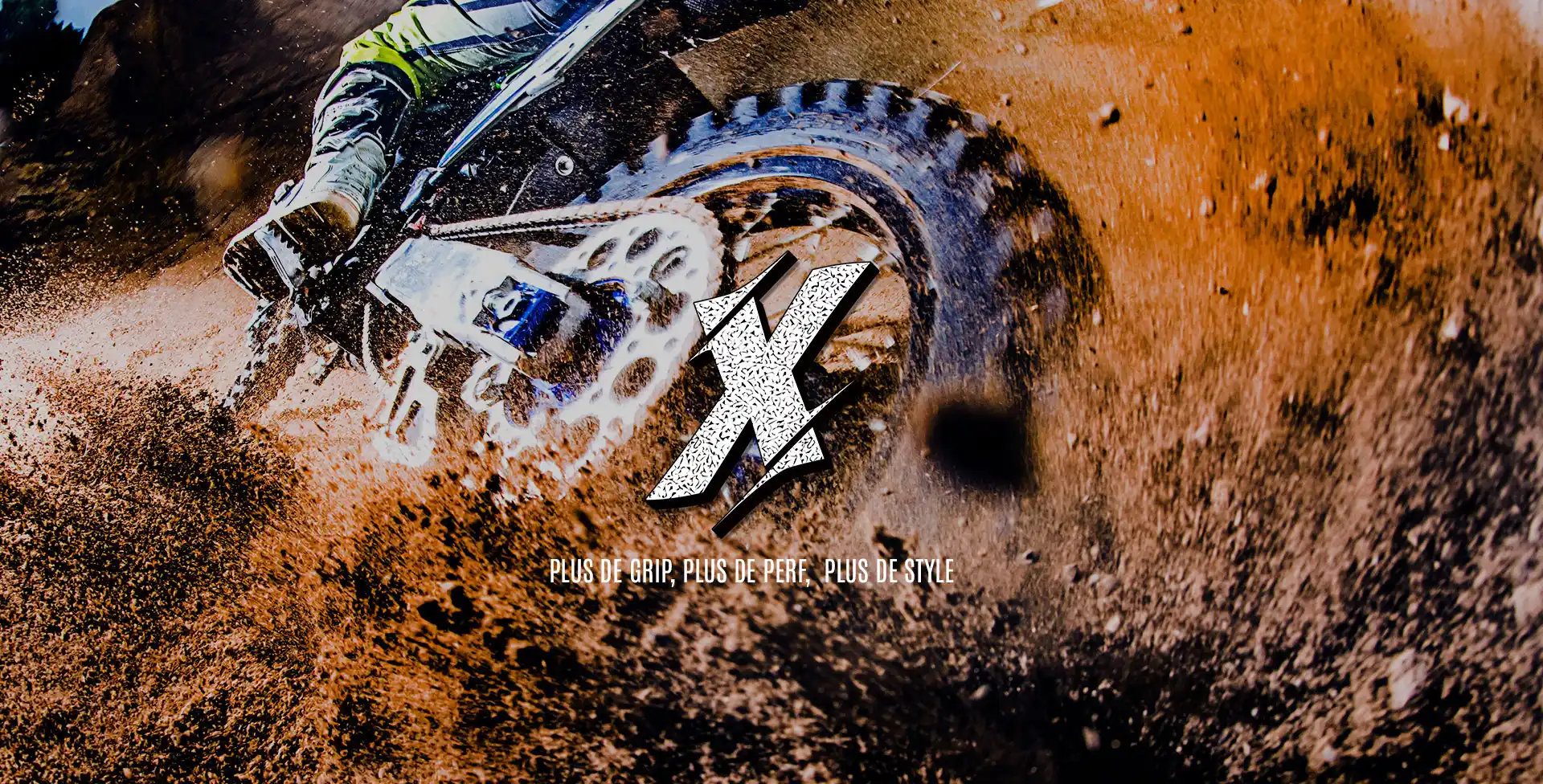 Poignées spéciales pour motos tout-terrain